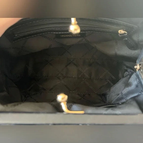 Michael Kors Logo Metal Ruched Clutch - Picture 4 of 15